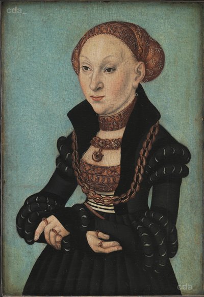 Retrato de la Electora Sibyl de Sajonia de Lucas Cranach the Elder